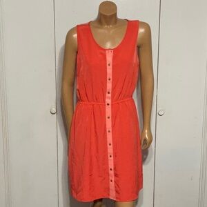 mark. Vibrant Orange Sleeveless Dress